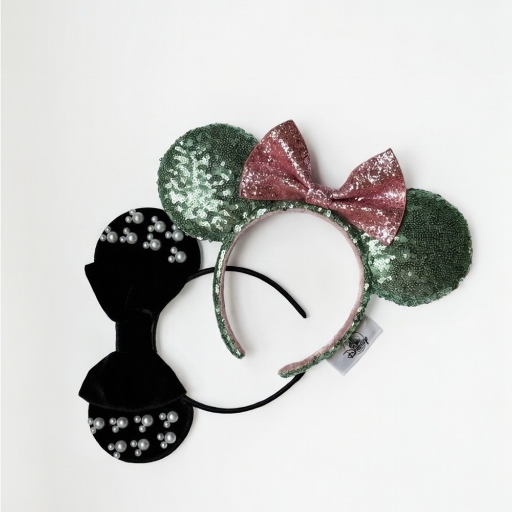 Sequin Mouse Ear Headbands with Bow